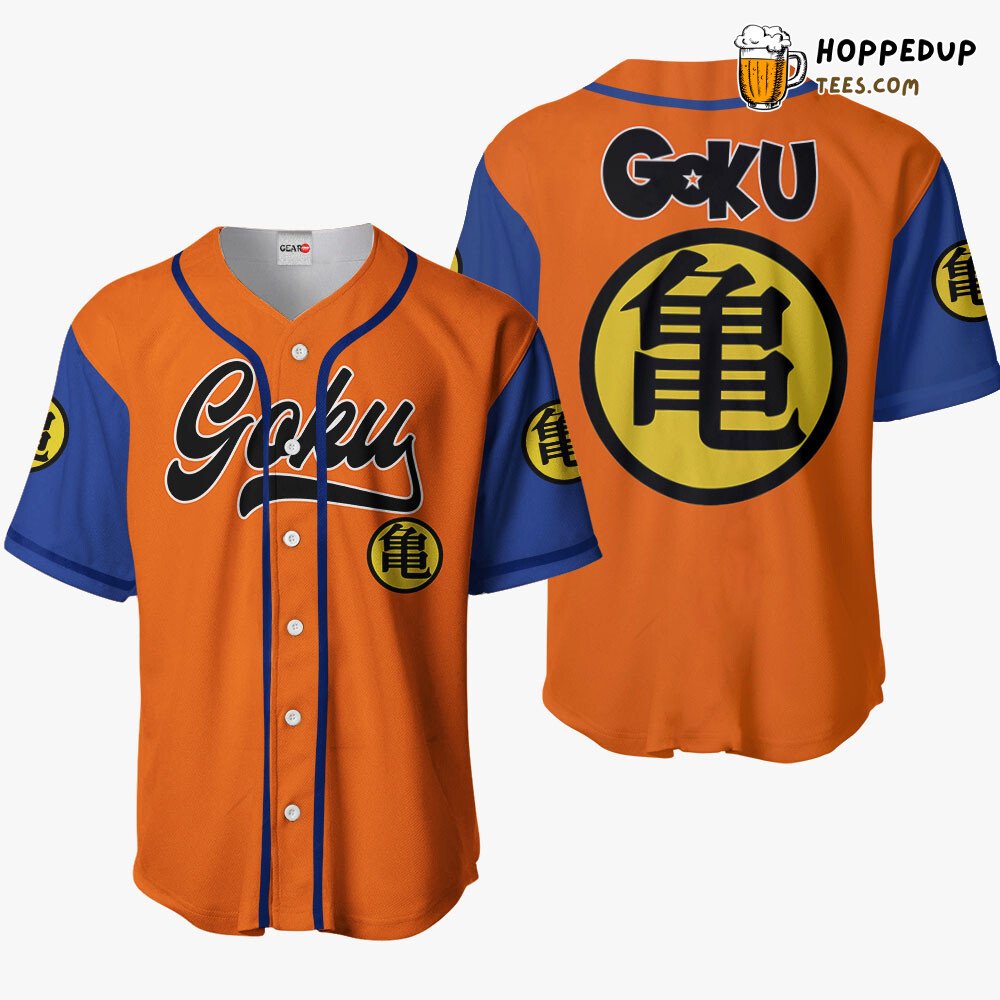 Goku Turtle Emblem Baseball Jersey Collection Distinctive Design Unique Style