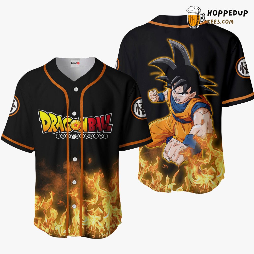 Goku Unique Distinctive Anime Design Baseball Jersey Collection Edition