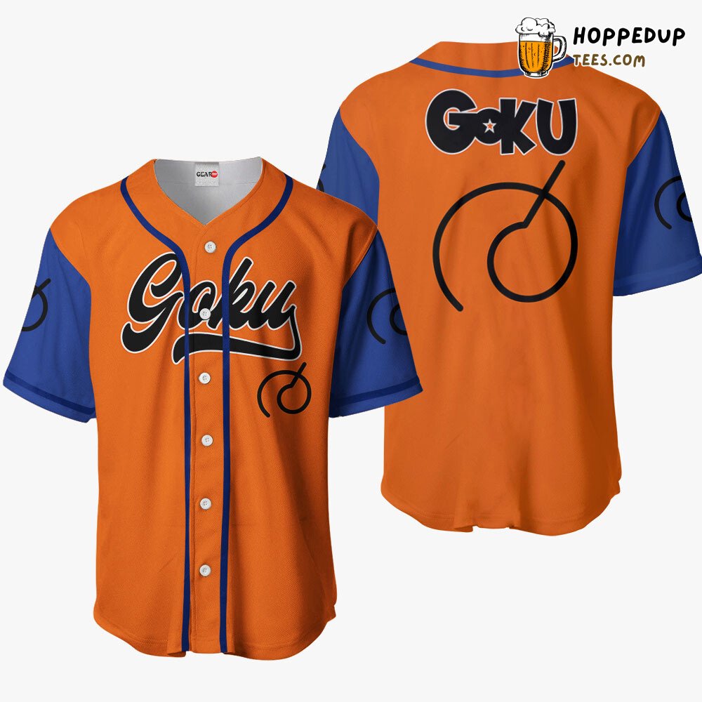 Goku Whis Emblem Distinctive Anime Baseball Jersey Unique Design Style