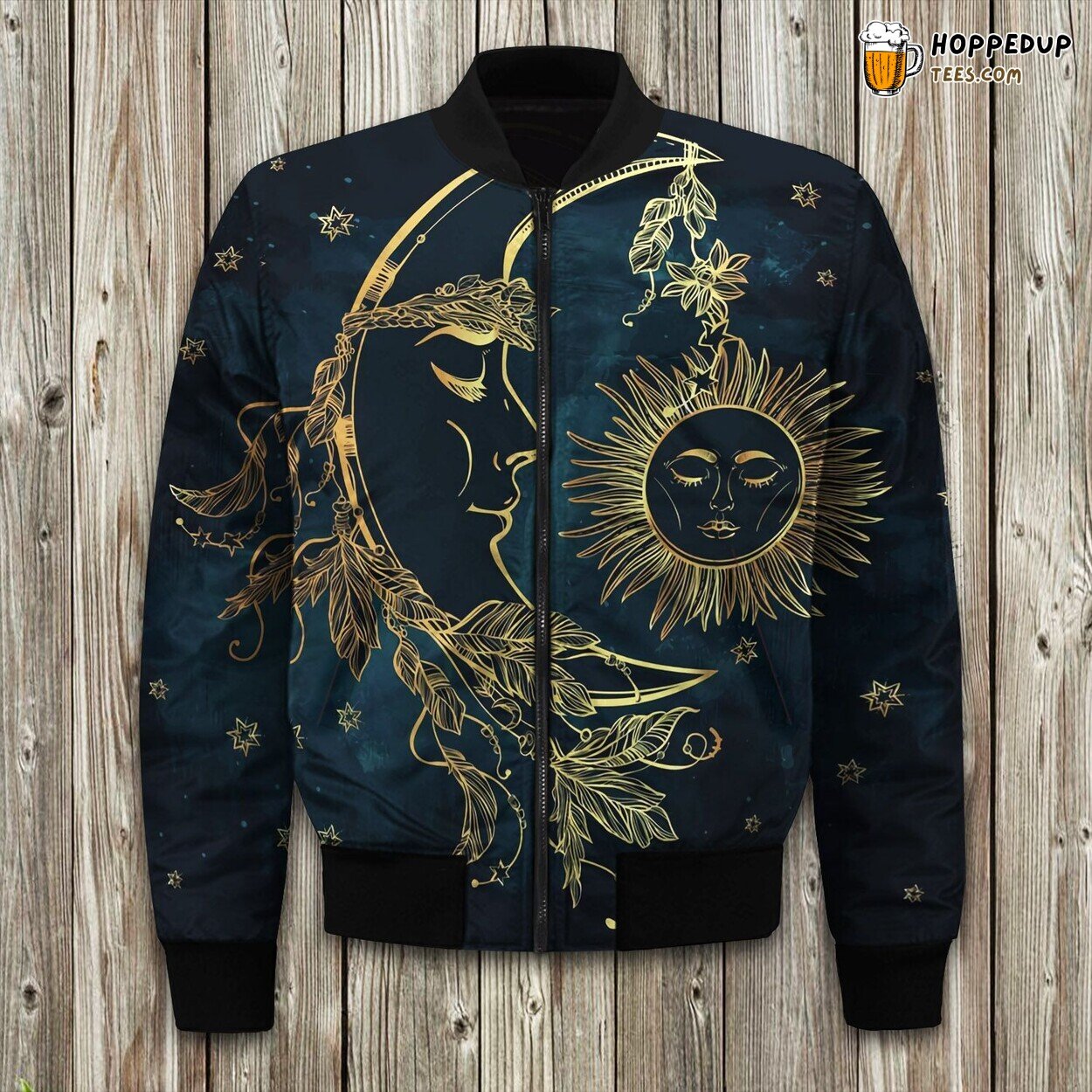 Golden Boho Sun Essence Winter Bomber Jacket Tailored Unique Elegance Precision