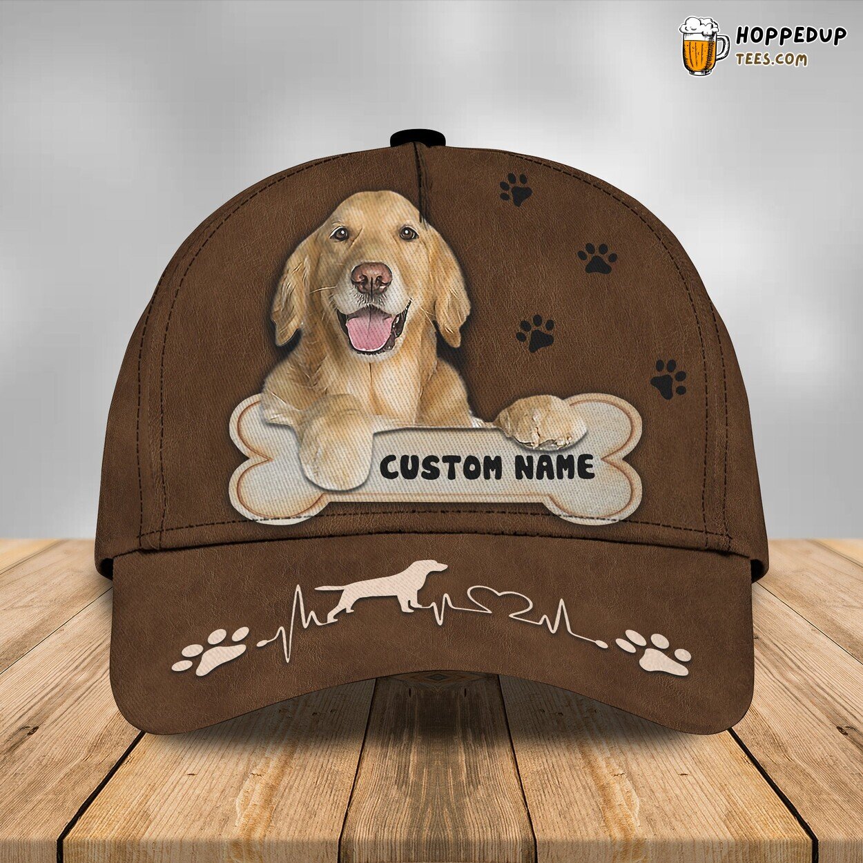 Golden Radiance 3D Classic Cap Personalized Unique Name Design Trend