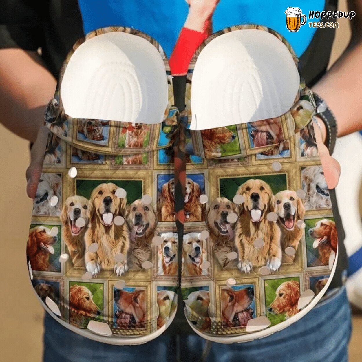 Golden Retriever Lover Classic Comfortable Stylish Unique Design Clogs