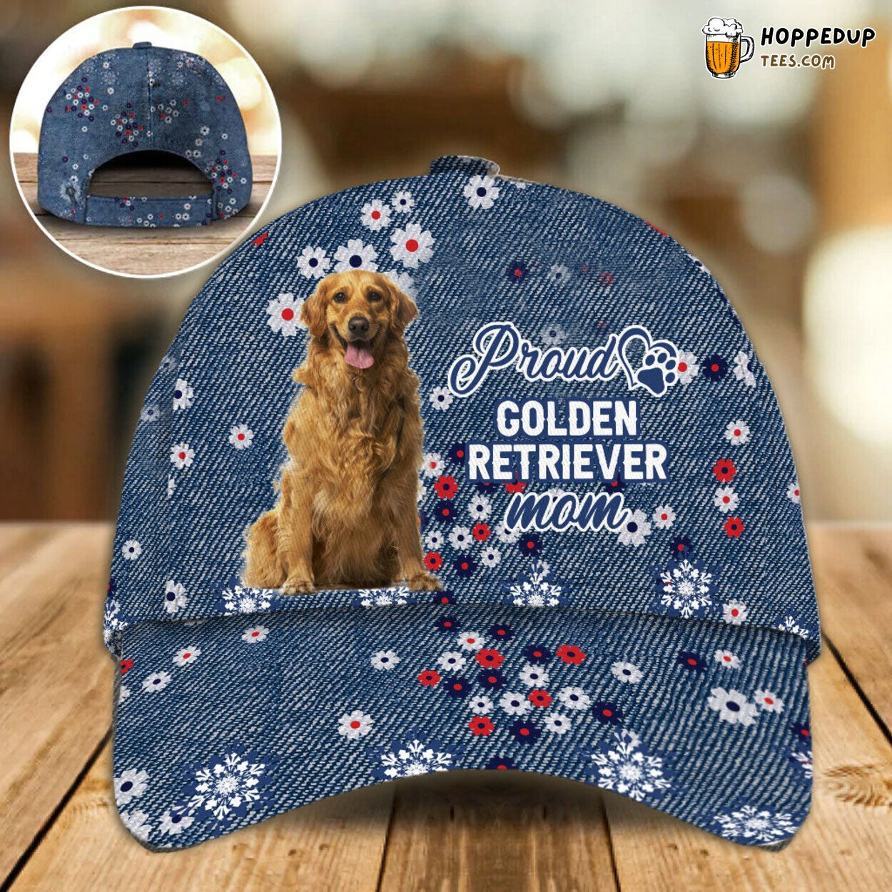 Golden Retriever Mom Proud Baseball Cap Unique Women Hat Dog Lover