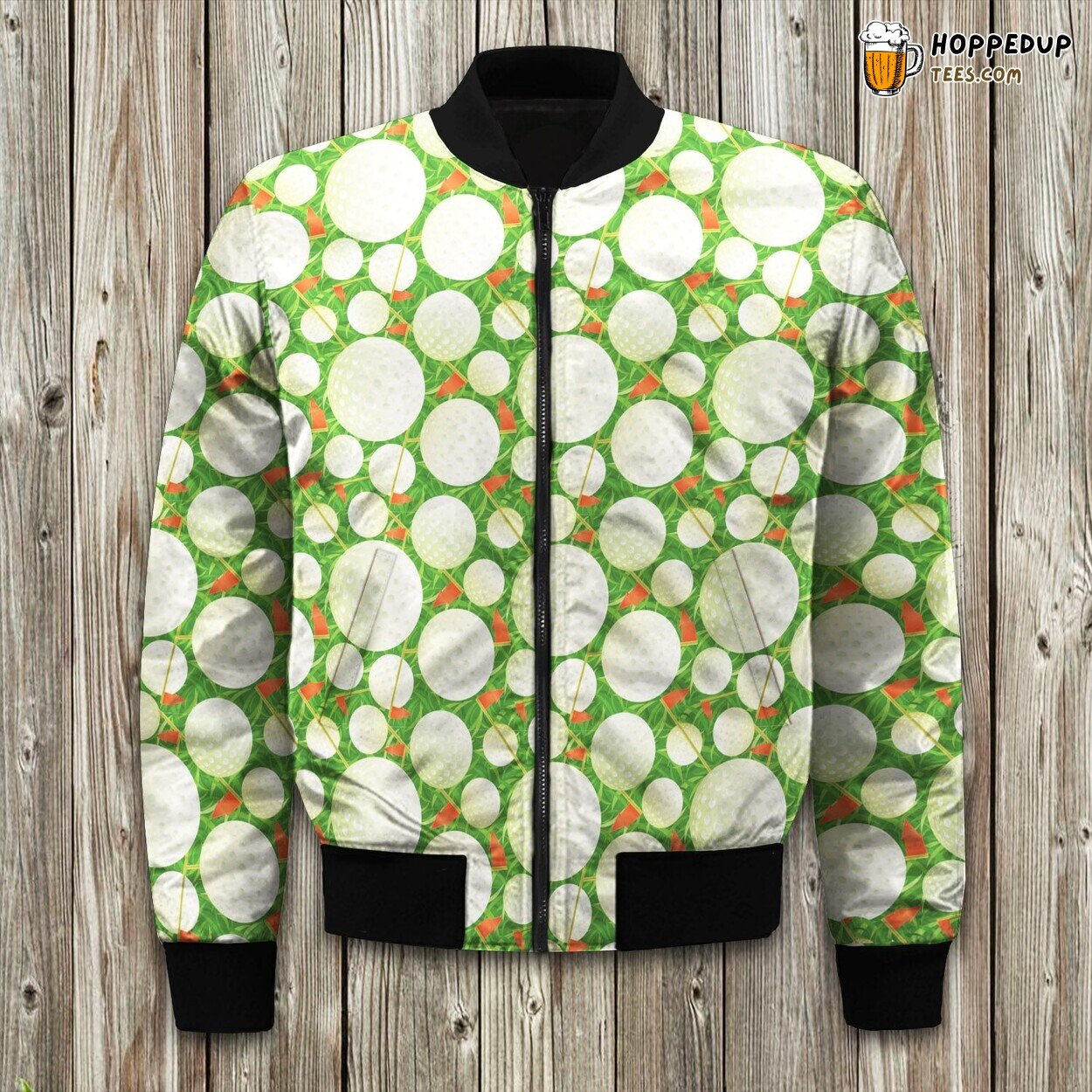 Golf Ball Different Size Bomber Jacket
