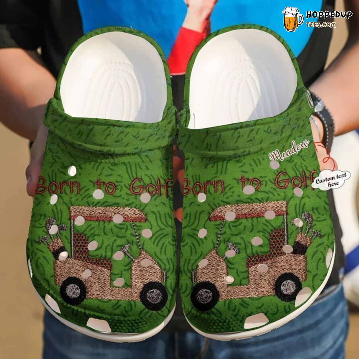 Golf Born To Play Personalized Comfortable Unique Clog Shoes
