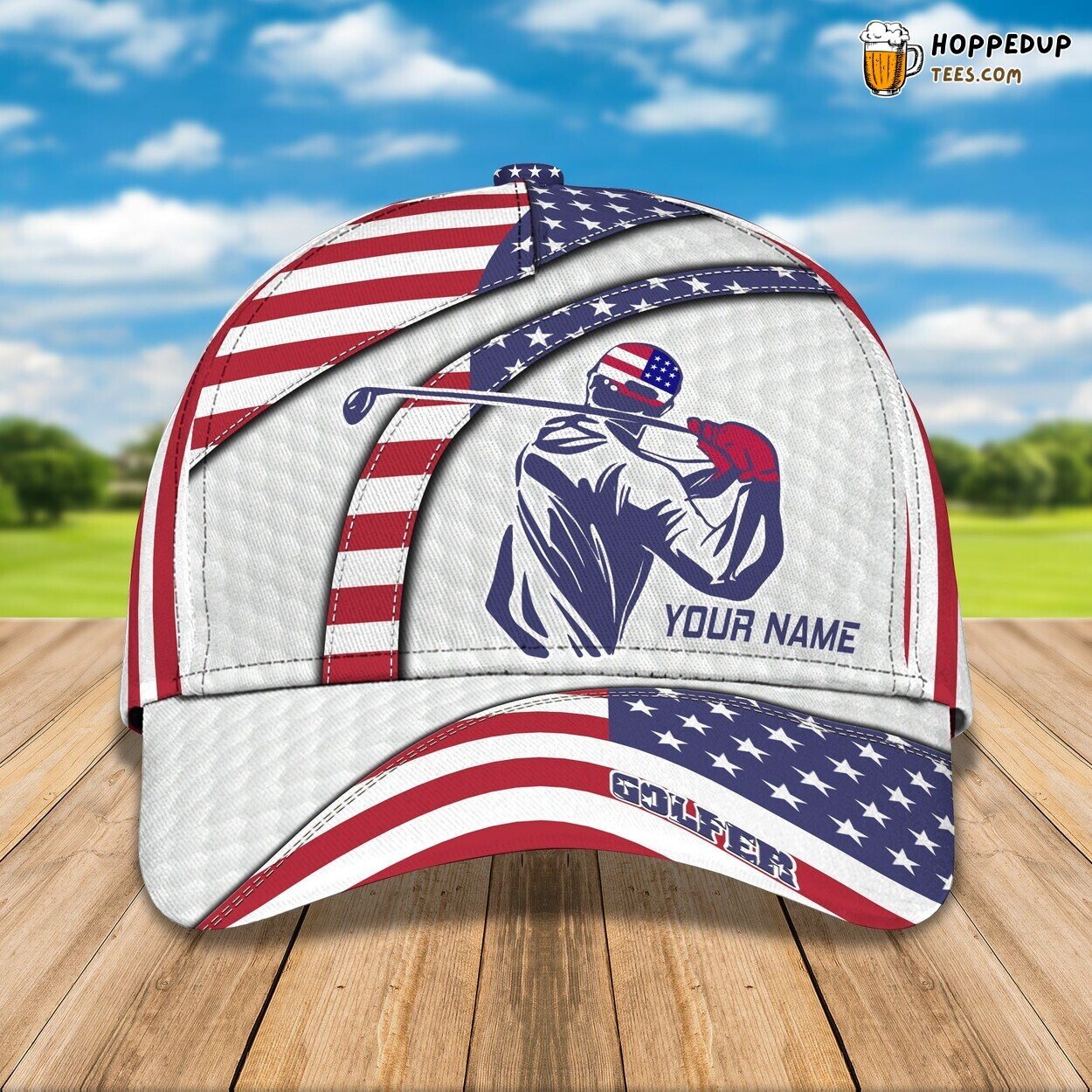 Golf Classic 3D Cap Personalized Name Unique Premium Edition Design