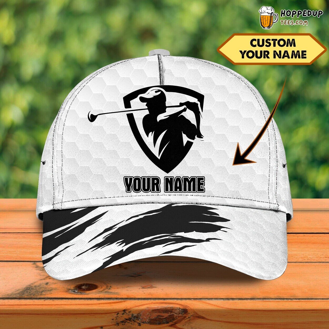 Golf Classic Design 3D Cap Personalized Name Unique Authentic Series Edition