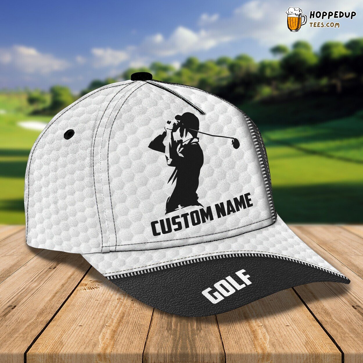 Golf Design Classic 3D Cap Personalized Name Unique Authentic Premium Series Golf Design Classic 3D Cap Personalized Name Unique Authentic Premium Series