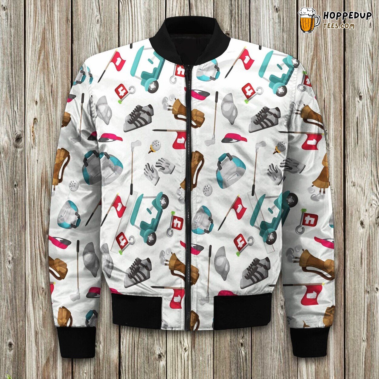 Golf Enthusiast Winter Bomber Jacket Ultimate Comfort Style