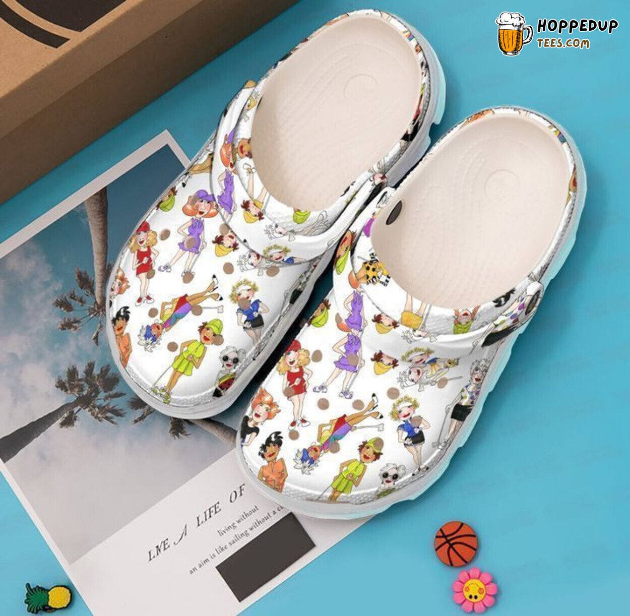 Golf Golfer Girls Theme Clog Shoes Unique Sports Enthusiasts Comfort Style
