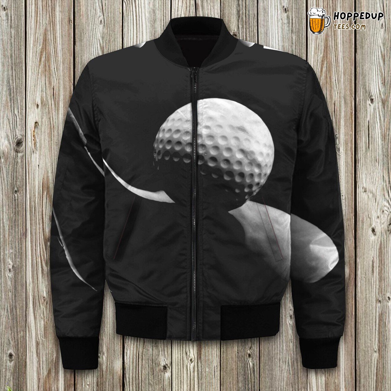 Golf Inspired Winter Bomber Jacket Embrace the Sporty Elegance