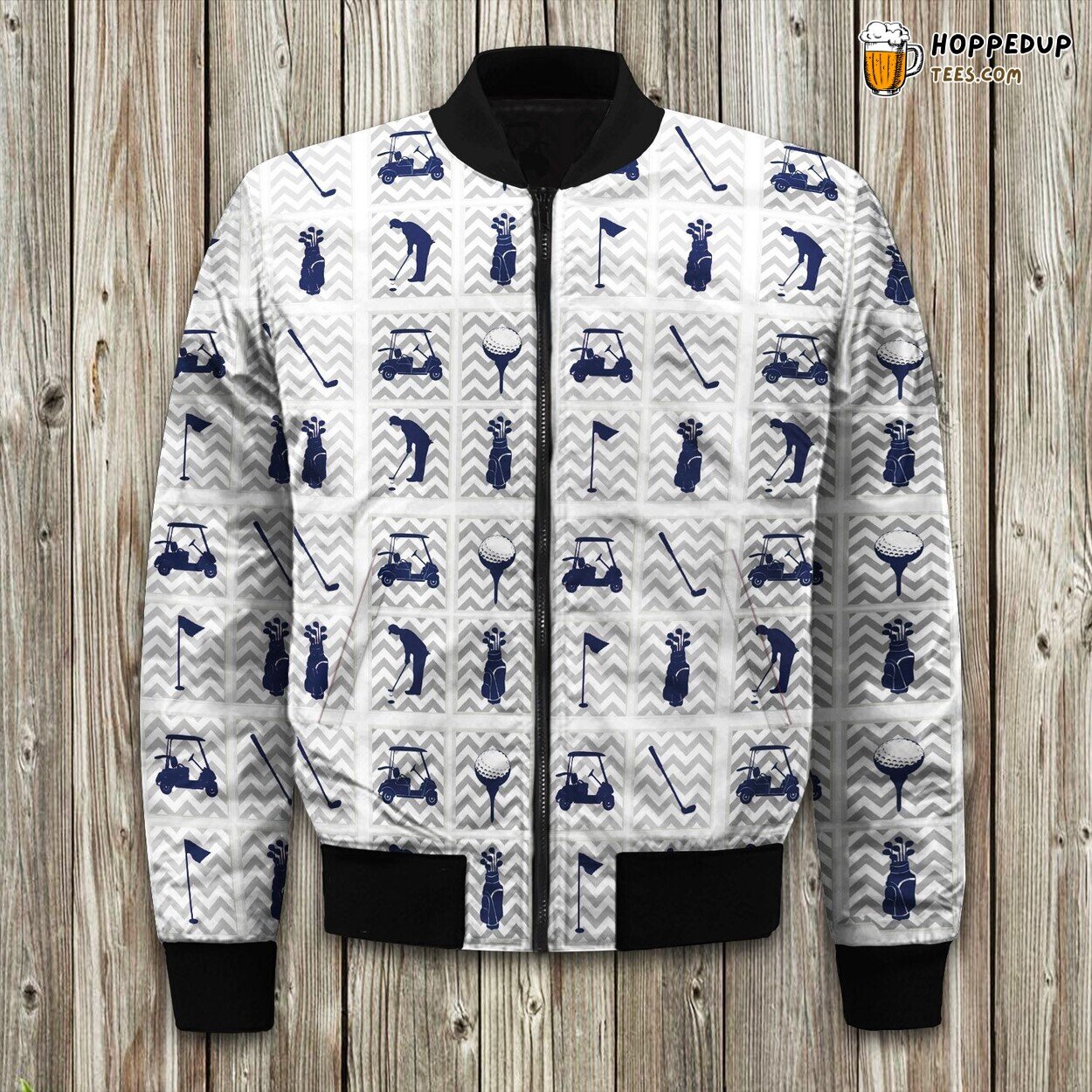 Golf Lifestyle Winter Bomber Jacket Sporty Elegance Meets Cozy