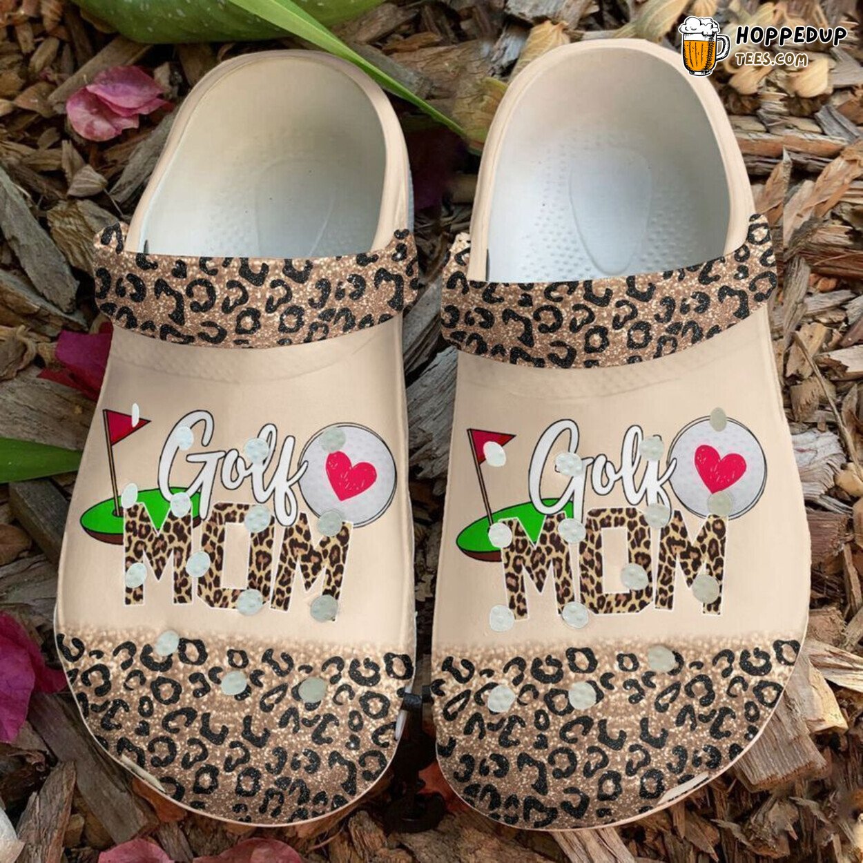 Golf Mom Cheetah Theme Classic Comfortable Clogs Unique Stylish Shoes