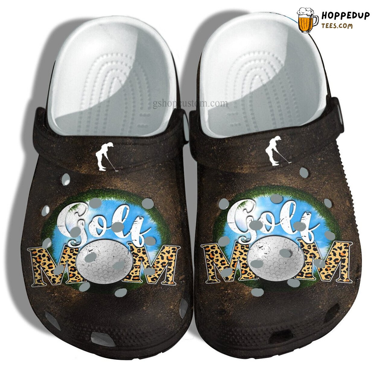 Golf Mom Croc Shoes Wife Mother Day Hole Sport Women Birthday Gift