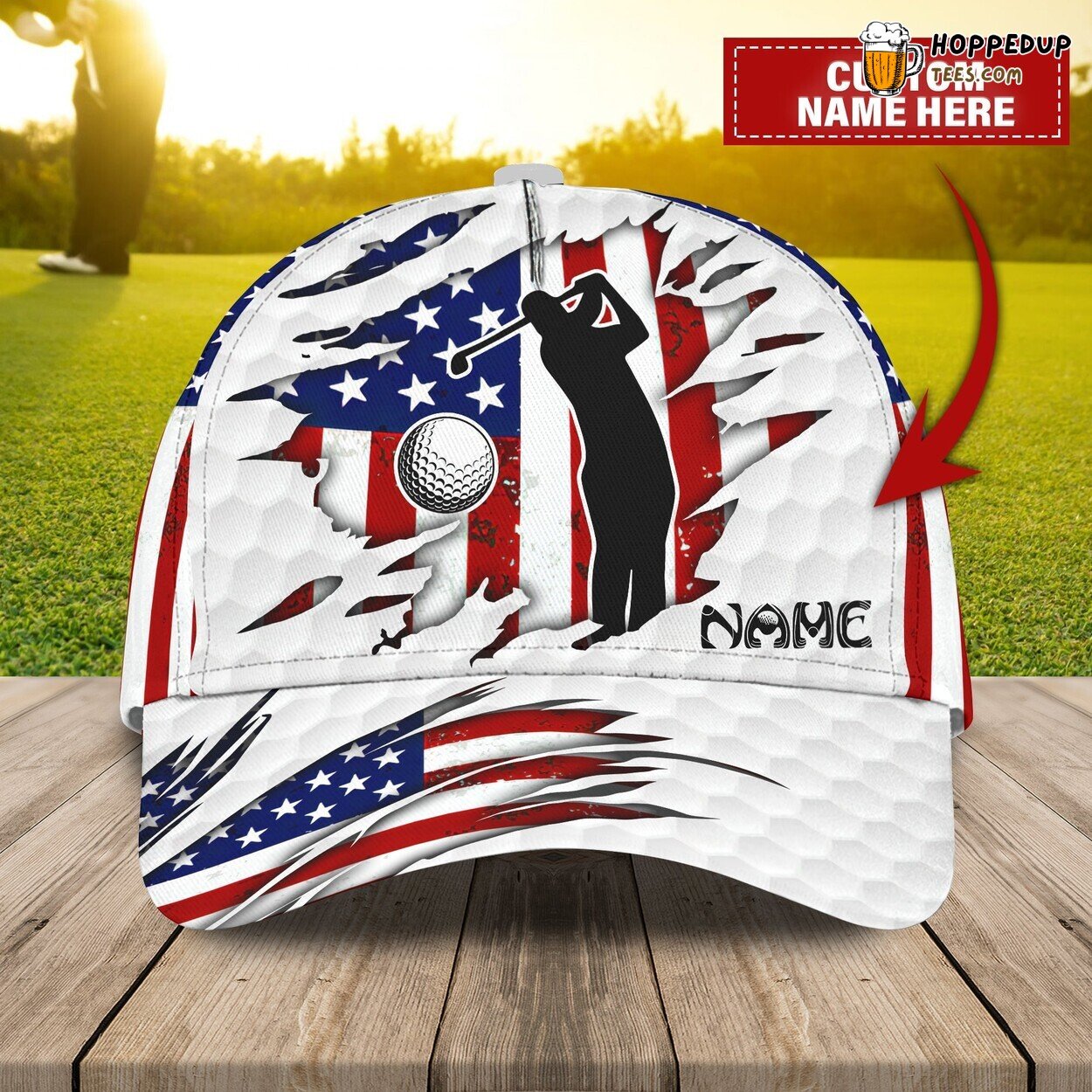 Golf New Design Classic 3D Cap Personalized Name Unique Authentic Premium Look