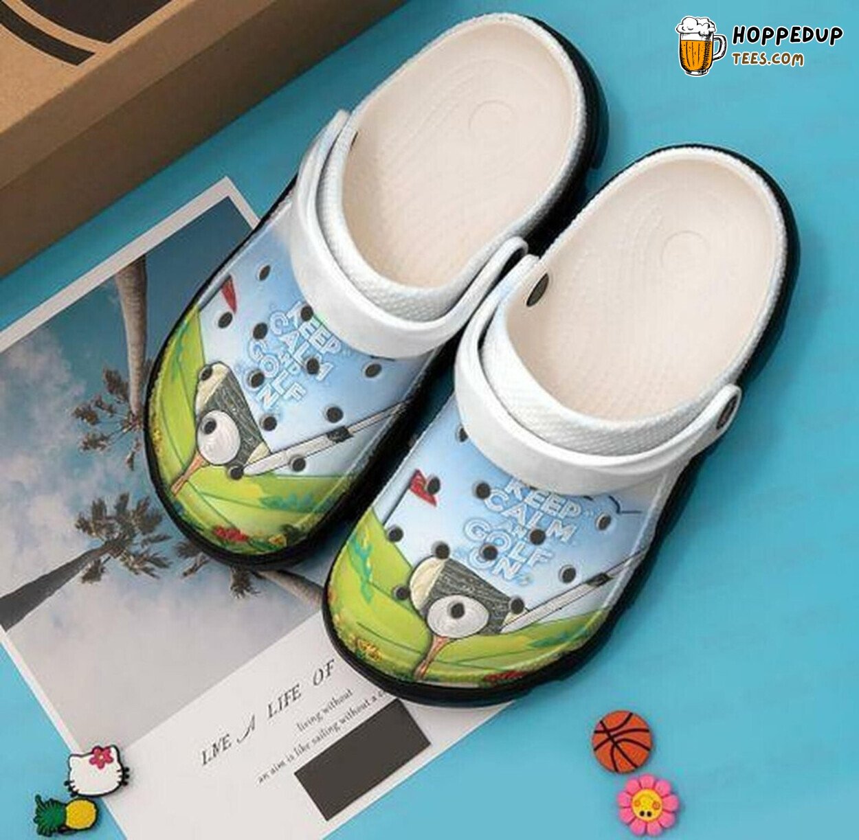 Golf Personalized Keep Calm In Golf On Theme Rubber Clogs Comfy Gift