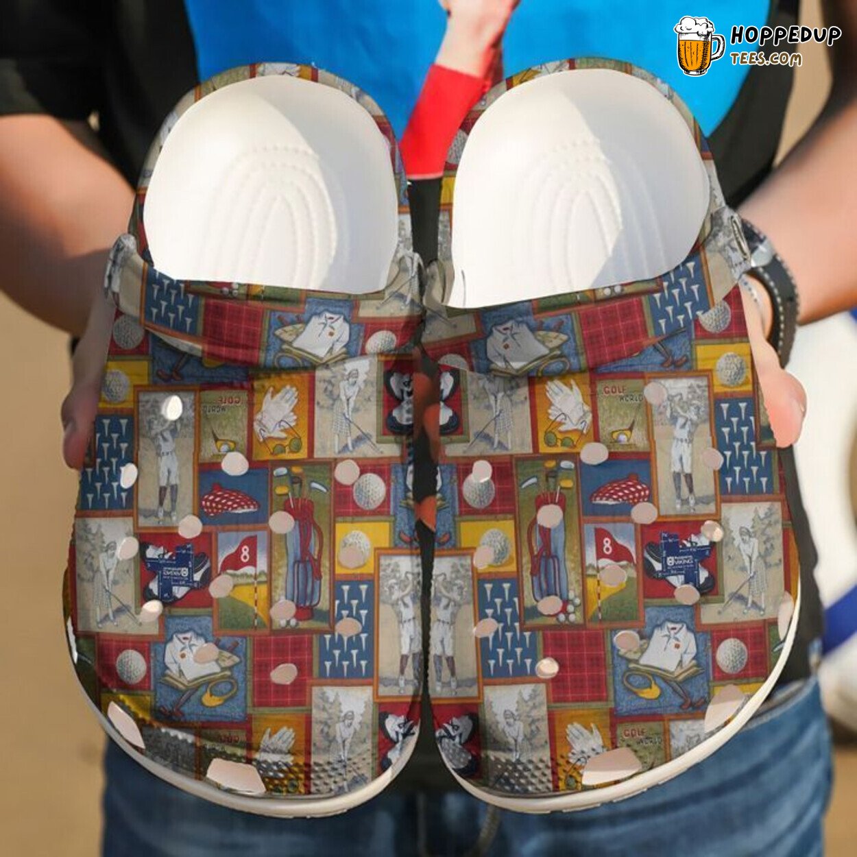 Golf World Themed Comfortable Stylish Practical Clog Shoes