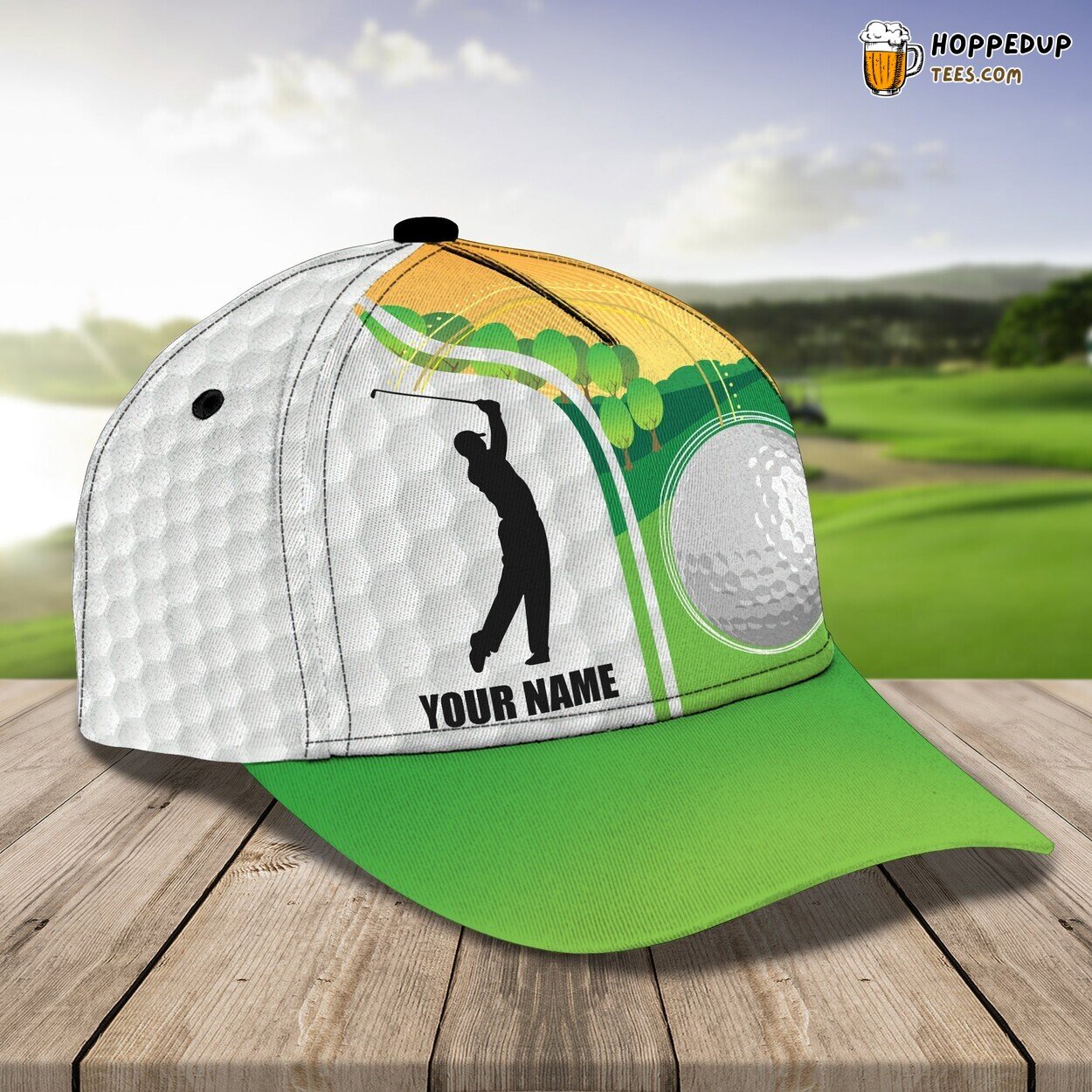 Golfing Excellence Series 3D Classic Cap Personalized Name Unique Design