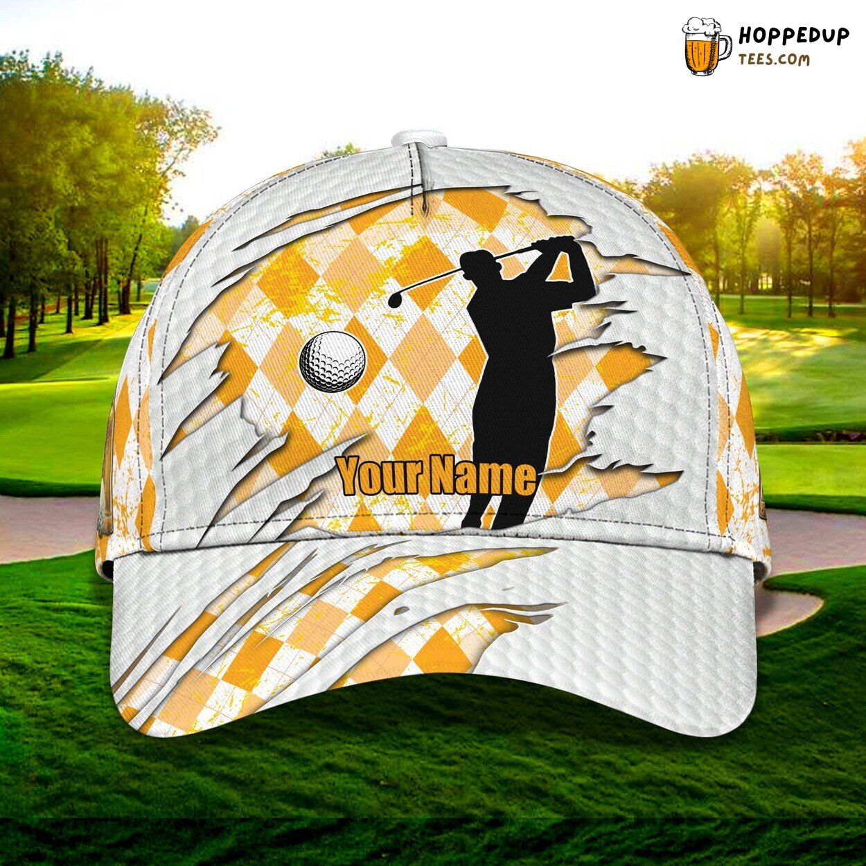 Golfing Thrills Personalized 3D Classic Cap Celebrating Hole in One Moments Golfing Thrills Personalized 3D Classic Cap Celebrating Hole in One Moments