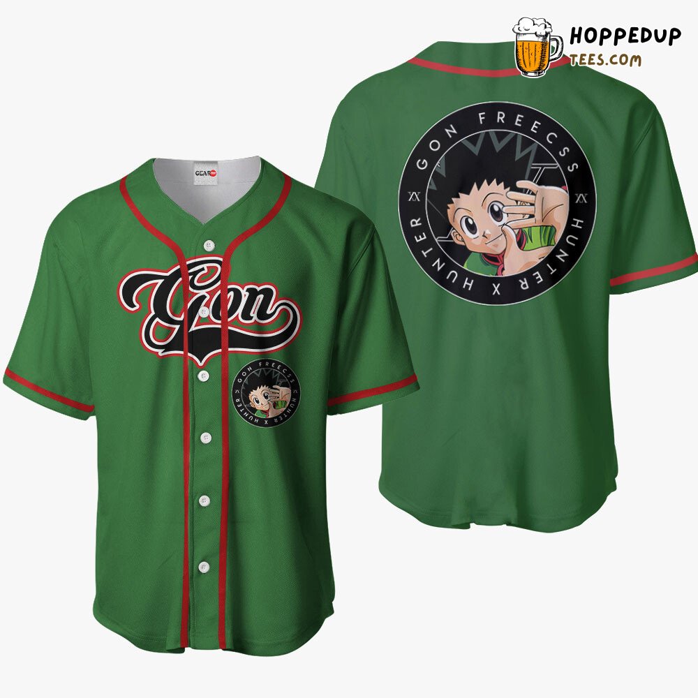 Gon Freecss Inspired Anime Baseball Jersey Shirt Special Collection