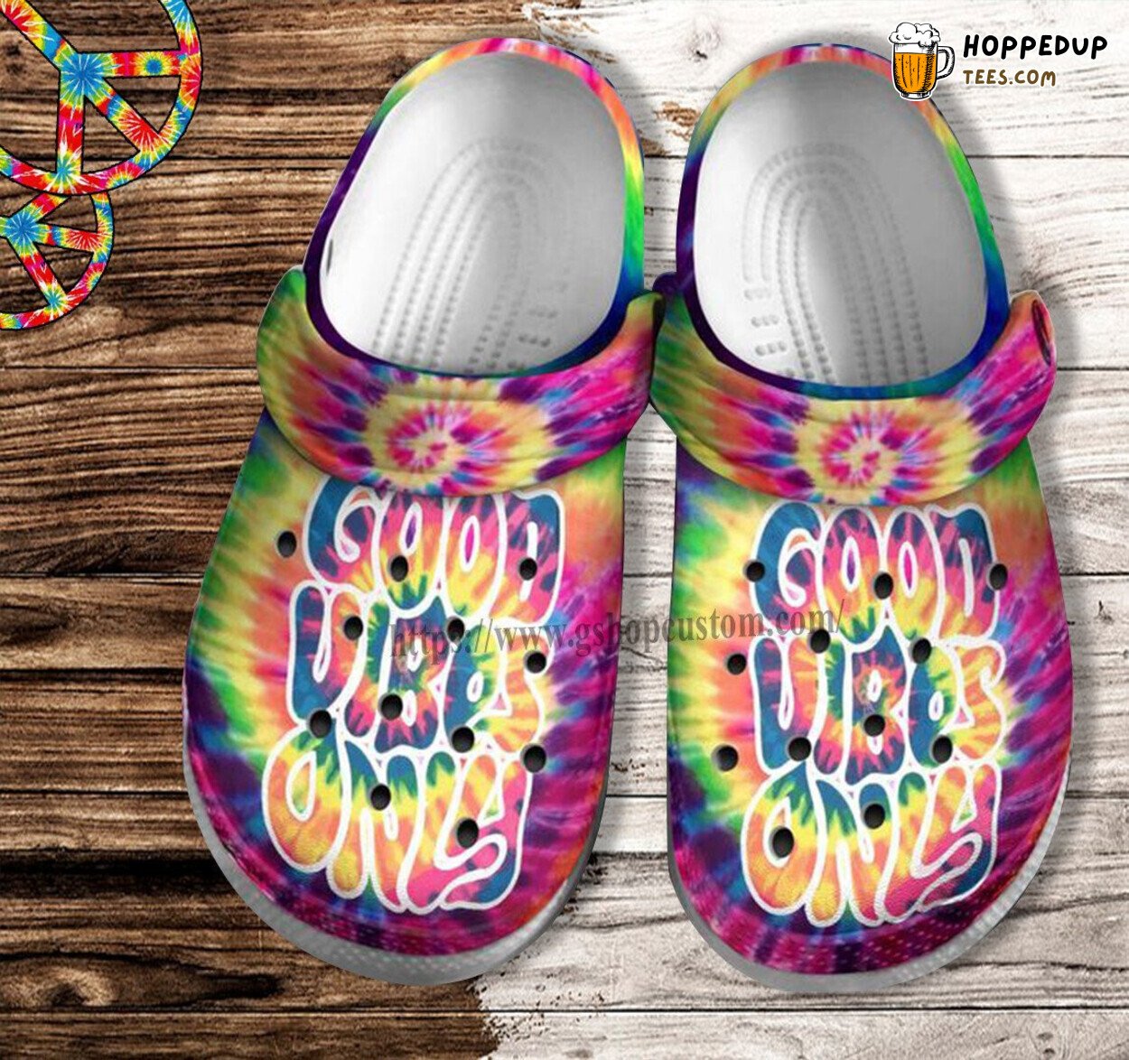 Good Vibes Only Hippie Summer Beach Mother Day 2022 Clogs