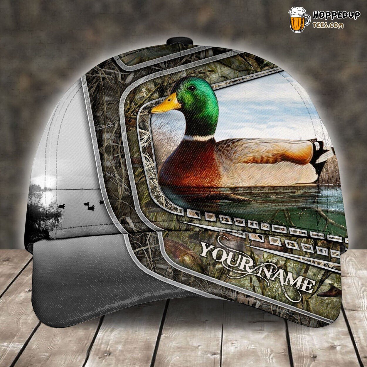 Goose Hunting Camo Cap Customized Ideal Father’s Day Hunting Lover Premium Gift