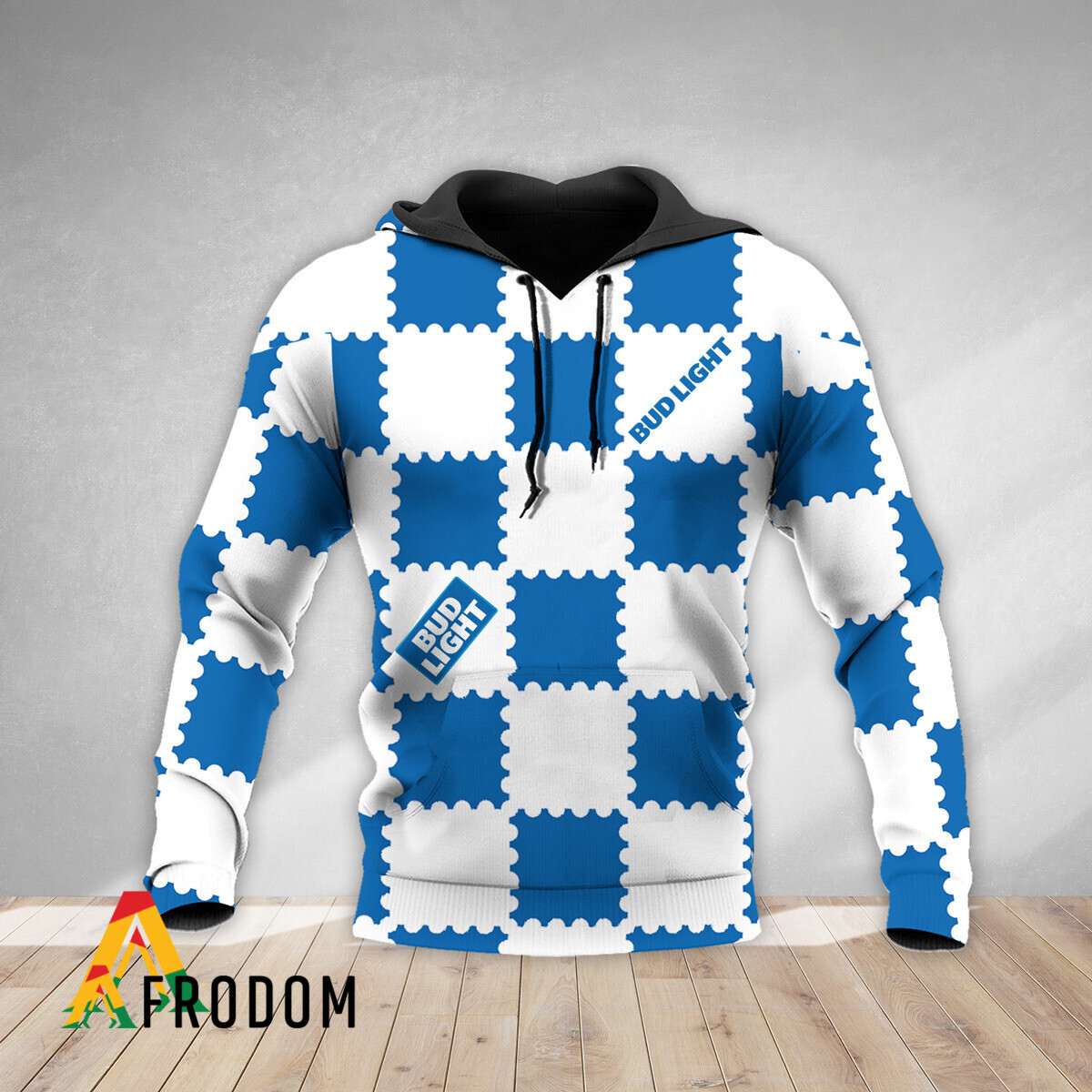 Gorgeous Gingham Bud Light Zip Hoodie HU
