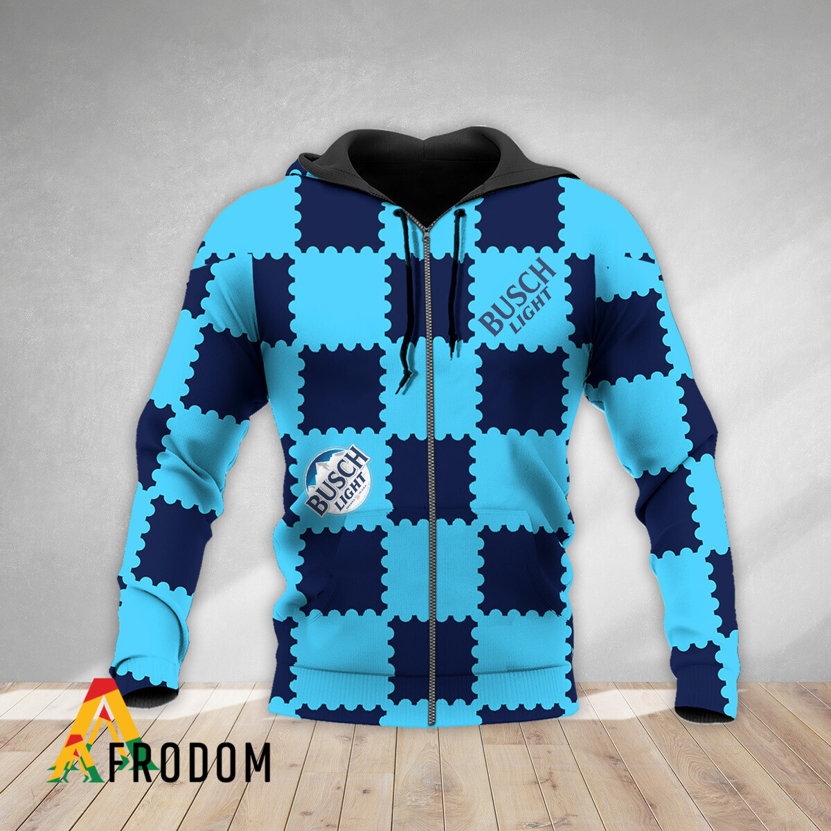 Gorgeous Gingham Busch Light Hoodie HU