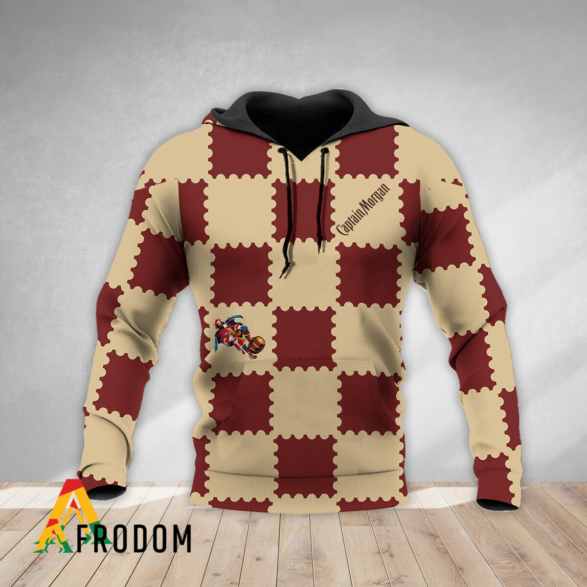 Gorgeous Gingham Captain Morgan Hoodie HU