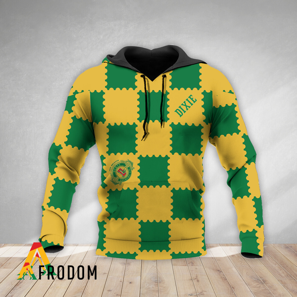 Gorgeous Gingham Dixie Beer Zip Hoodie HU