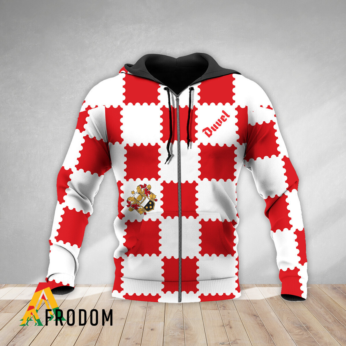 Gorgeous Gingham Duvel Beer Hoodie HU