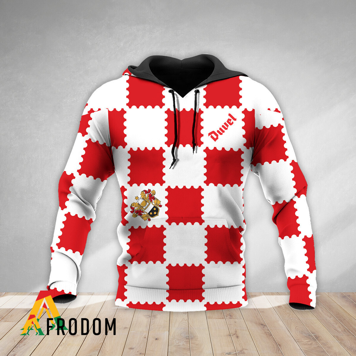 Gorgeous Gingham Duvel Beer Zip Hoodie HU
