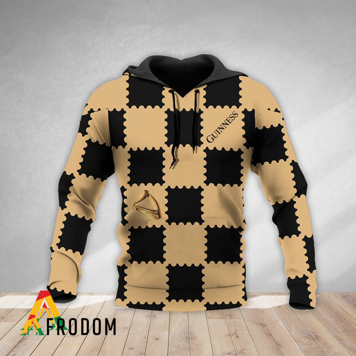Gorgeous Gingham Guinness Beer Hoodie HU