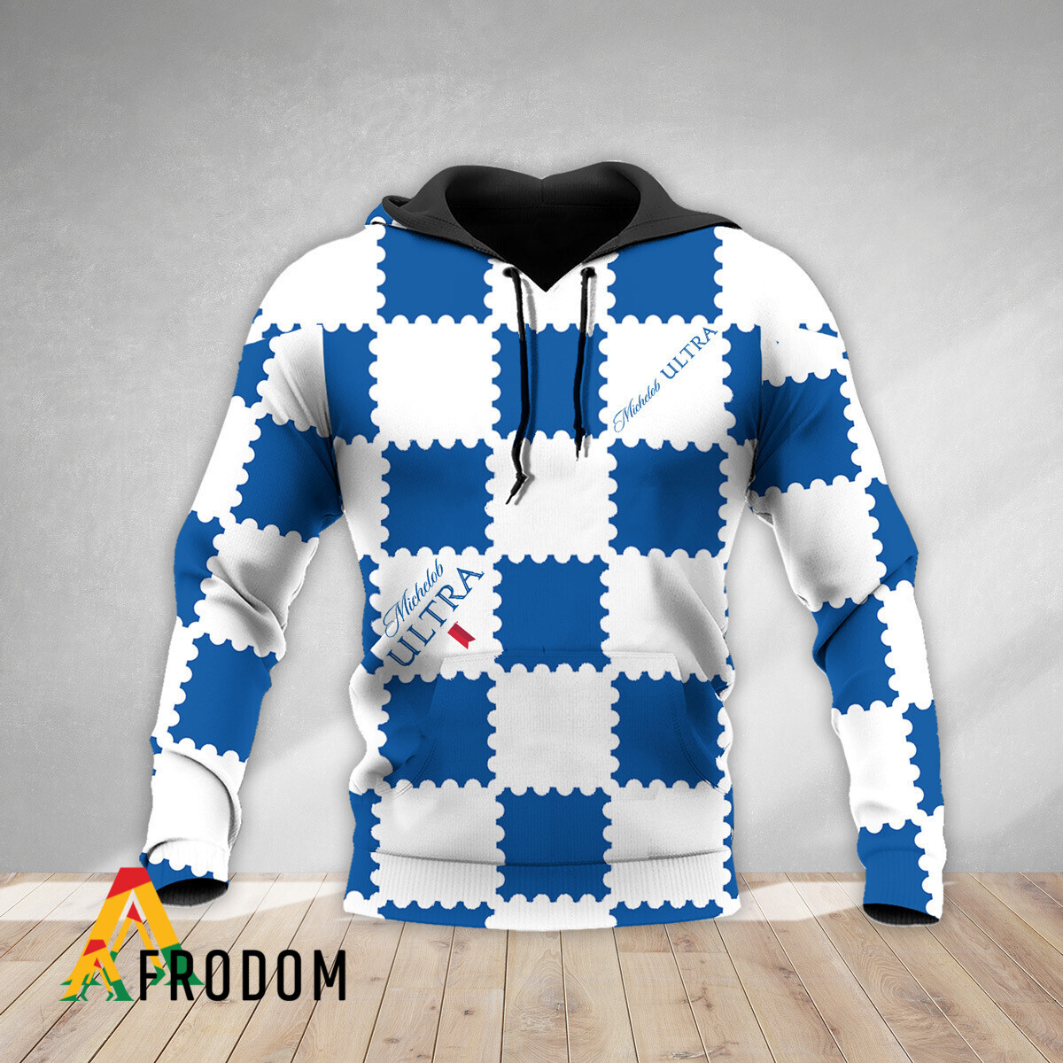 Gorgeous Gingham Michelob Ultra Zip Hoodie HU