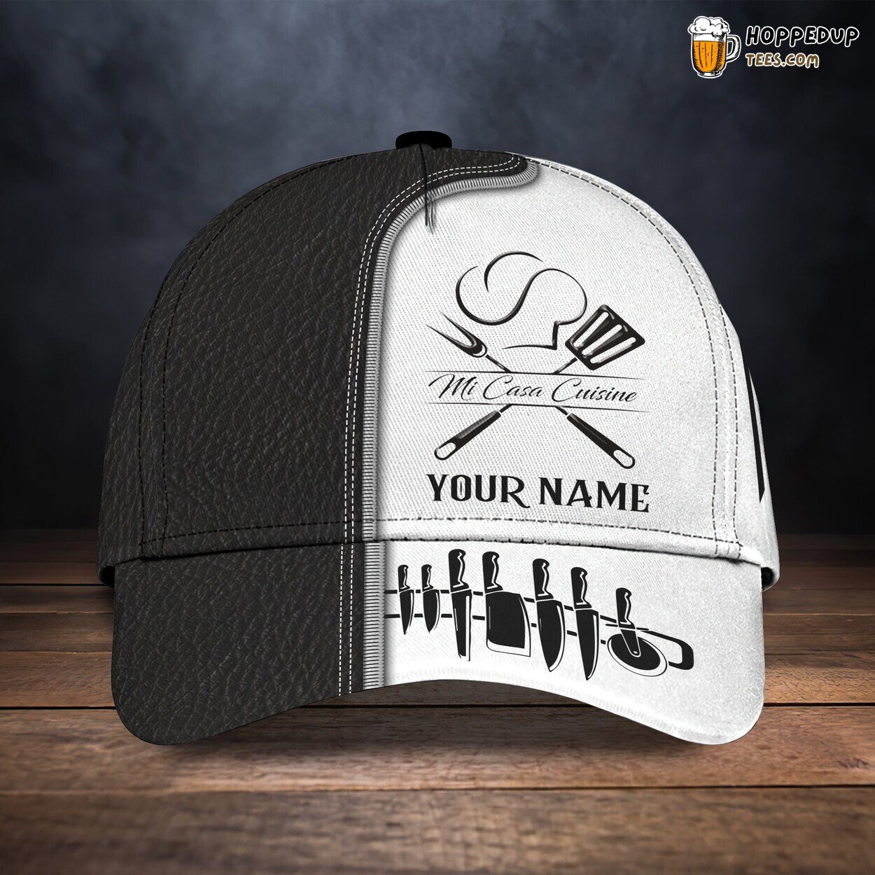 Gourmet Creations Series 3D Classic Cap Chef Personalized Name Edition