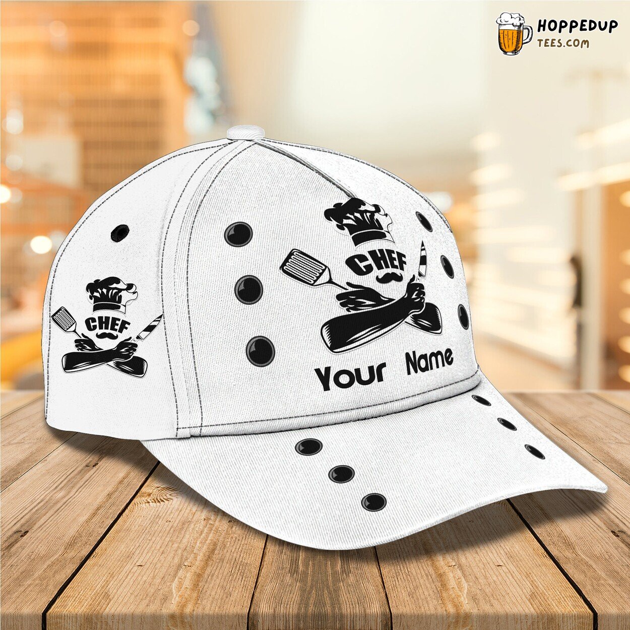 Gourmet Passion Tribute 3D Classic Cap Chef Personalized Name Unique Look