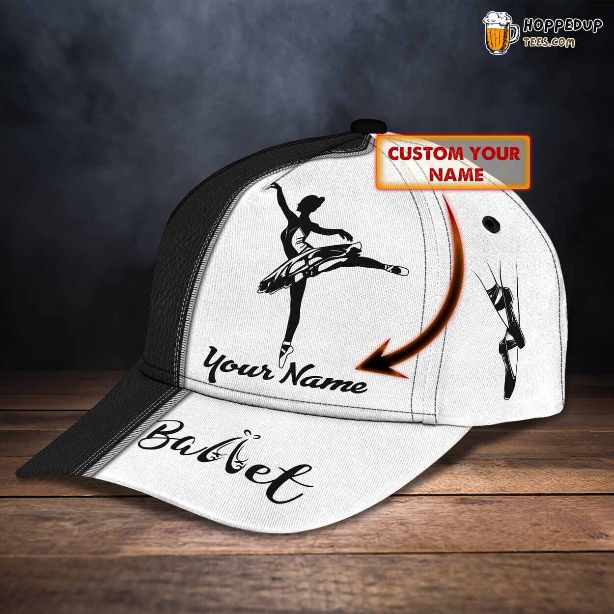Graceful Twirls Personalized 3D Classic Cap Ballet Performance Showcase