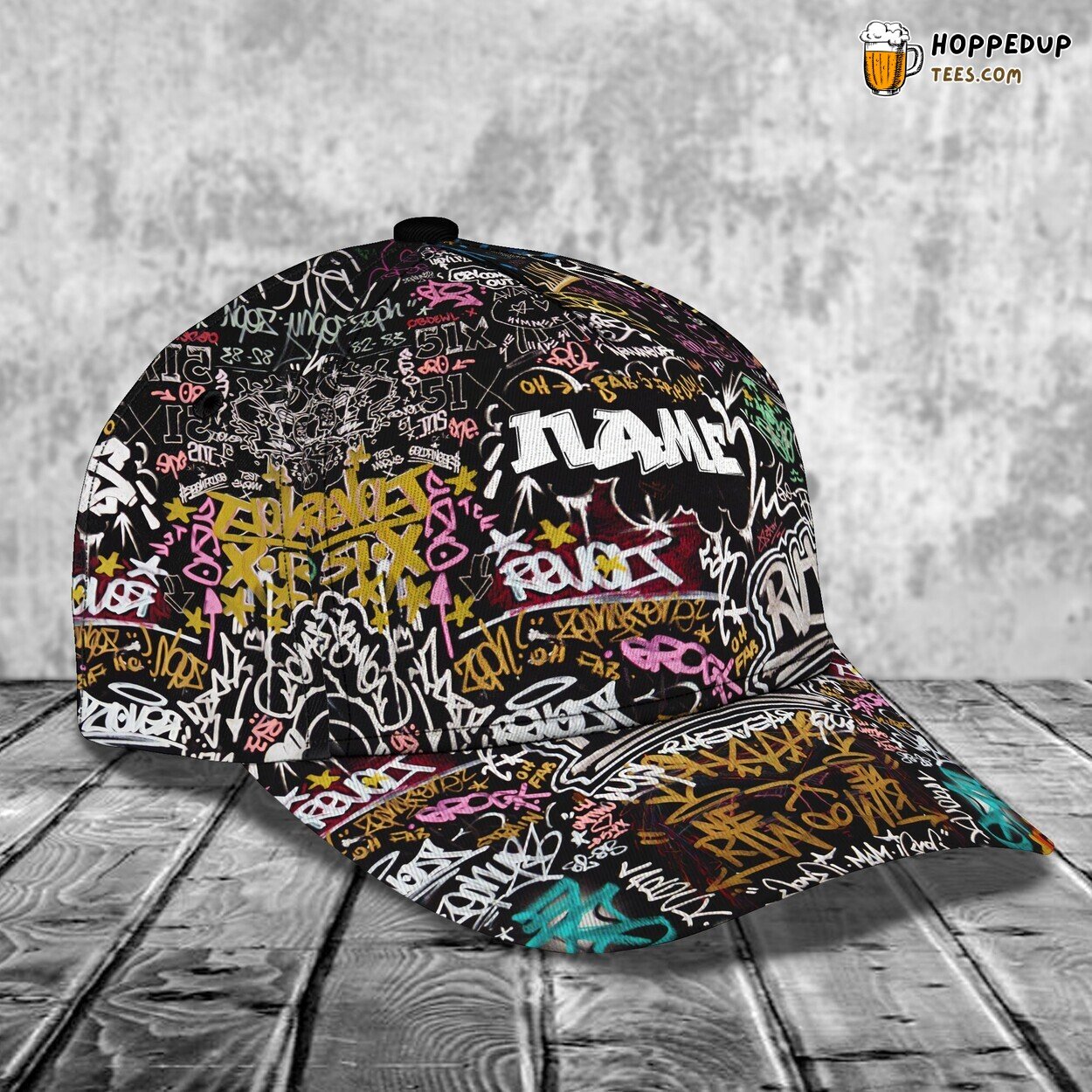 Graffiti Essence Embodied in Personalized 3D Classic Cap Urban Artistry Design