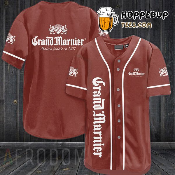 Grand Marnier Brown Theme Baseball Jersey Distinctive Style Edition