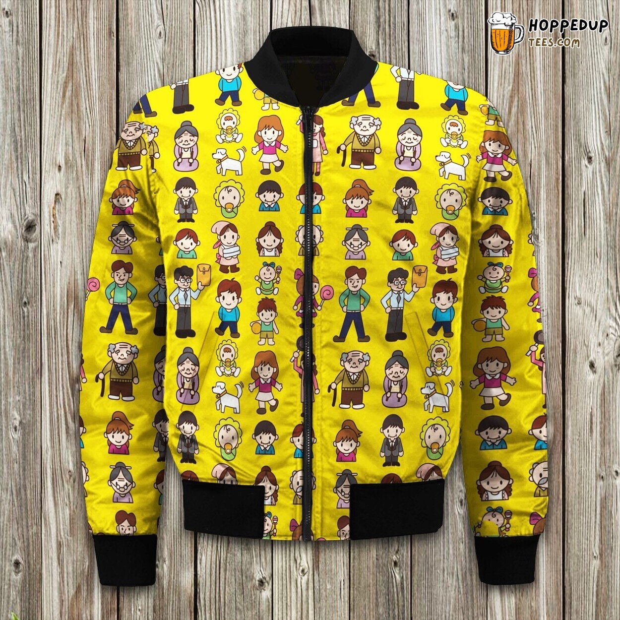 Granddaughter Cute Cartoon Bomber Jacket