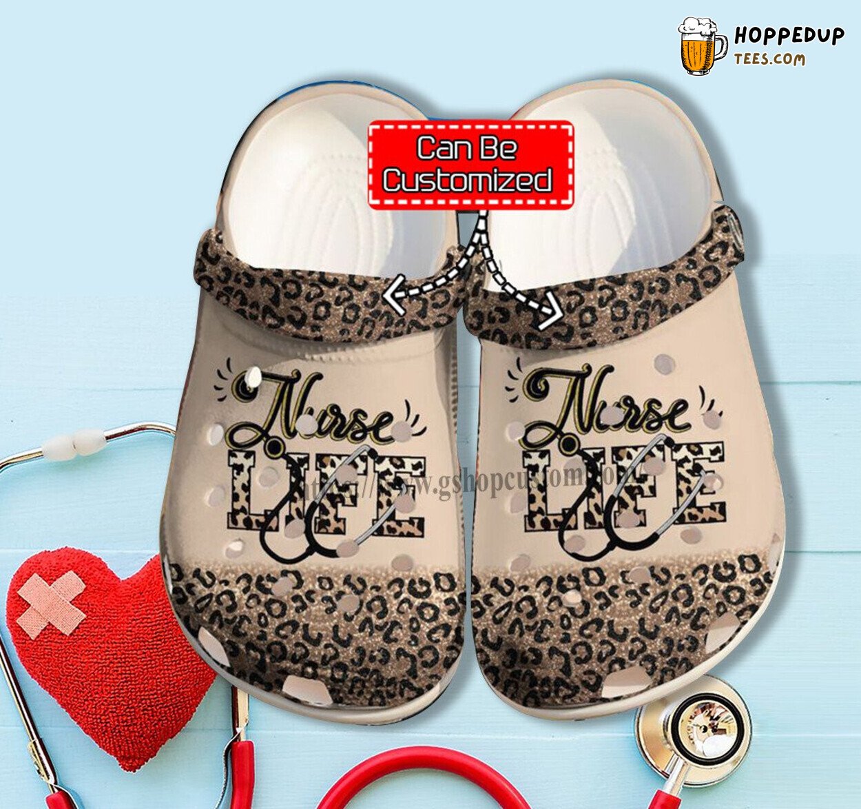 Grandma Nurse Love Leopard Skin Mother Day Life Shoes Gift