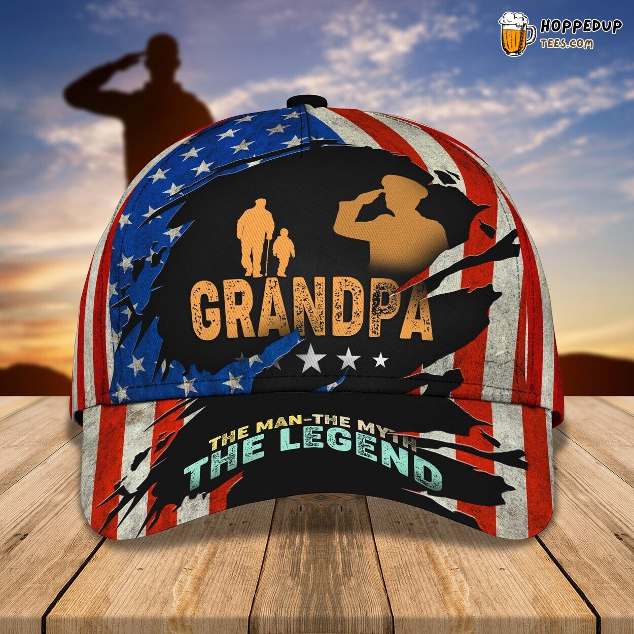 Grandpa VTR Classic 3D Cap Unique Premium Design Series Authentic Look