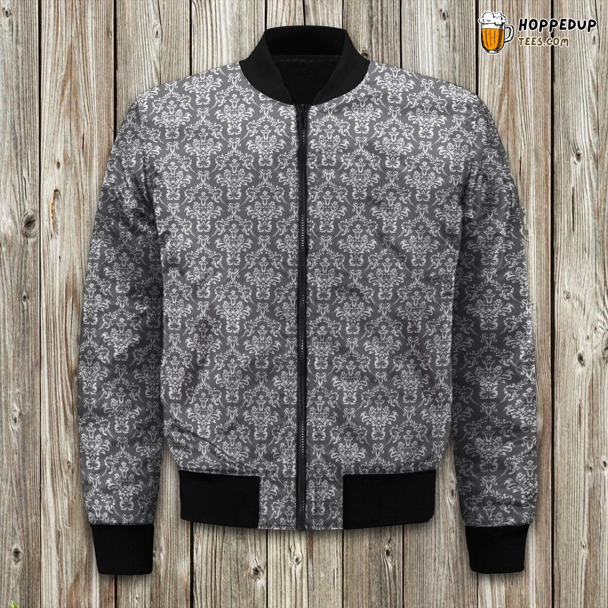 Gray Lover Seamless Bomber Jacket