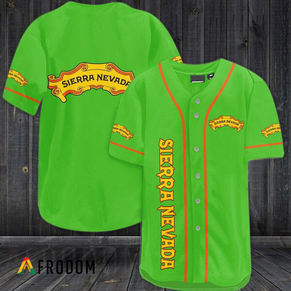 Green Baseball Jersey Sierra Nevada Beer HU