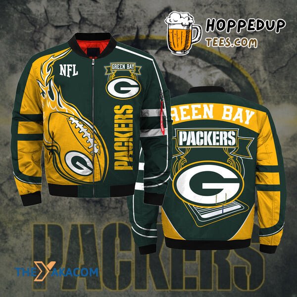 Green Bay Packers Aaron Rodgers Logo Bomber Jacket Christmas Surprise