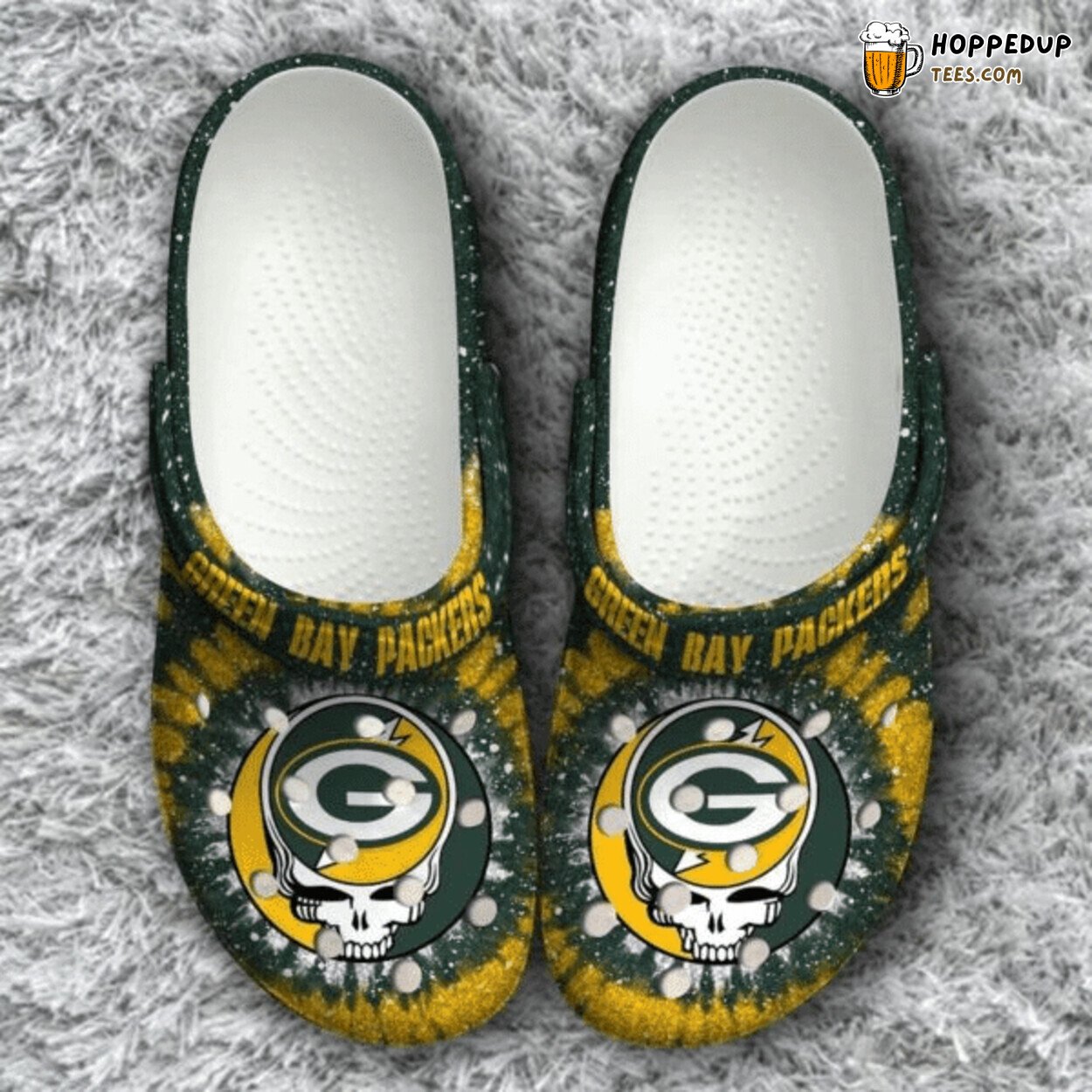 Green Bay Packers Classic Themed Comfortable Stylish Unique Clogs
