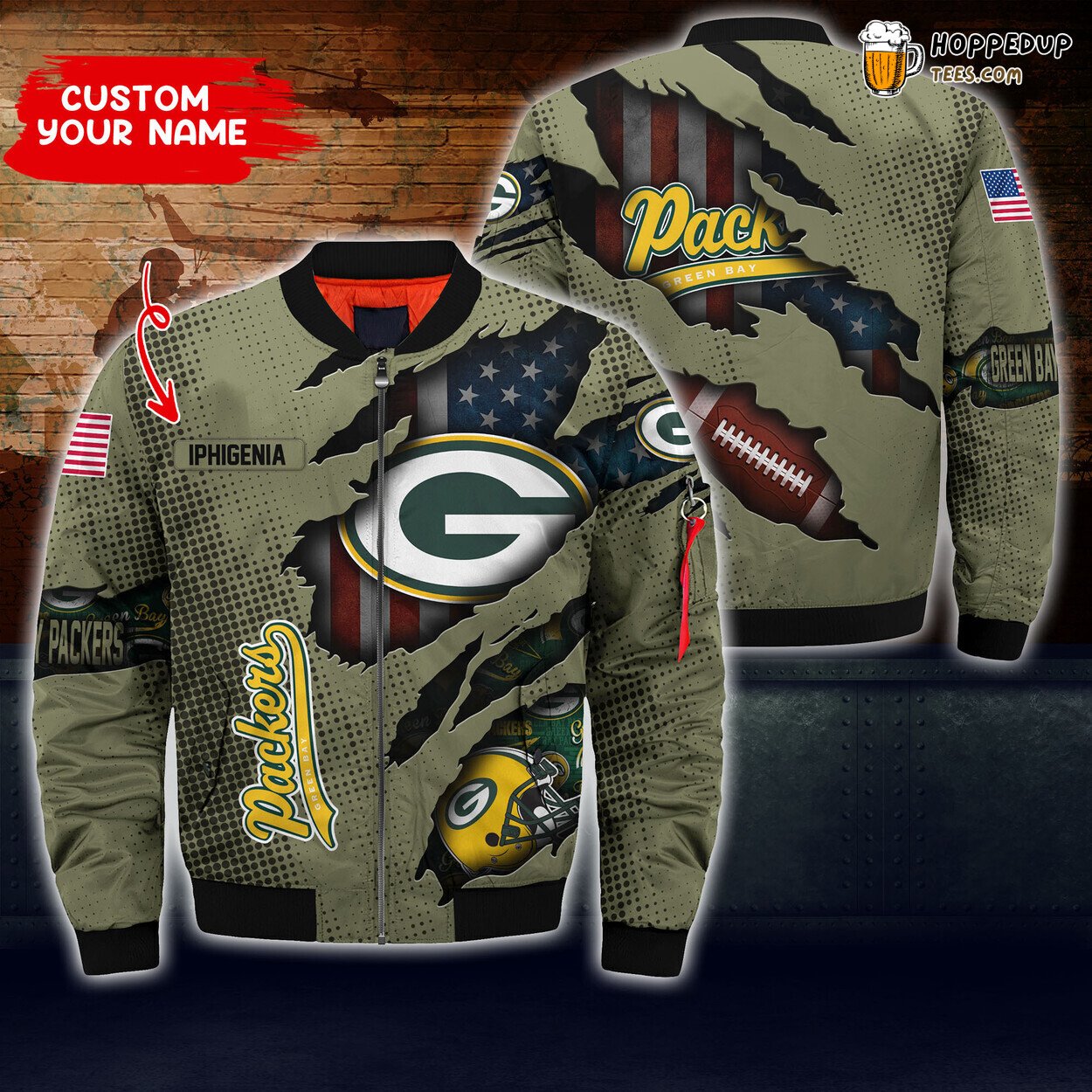 Green Bay Packers NFL Custom Bomber Jacket Unique Boyfriend Edition