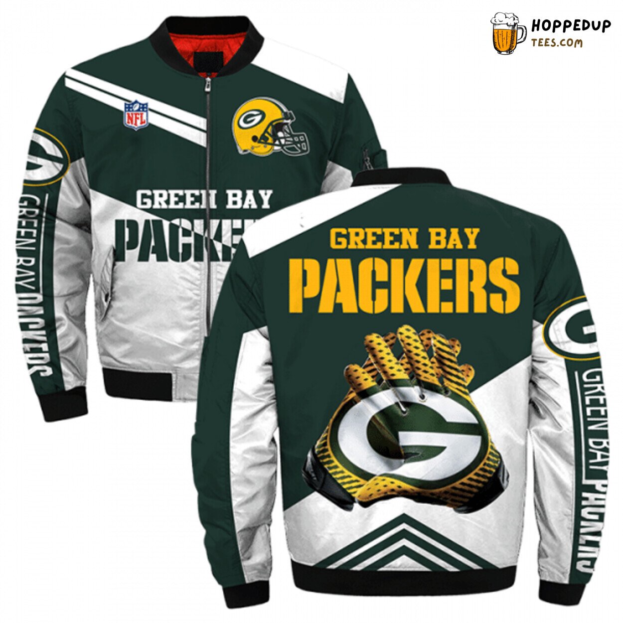 Green Bay Packers Tailored 3D Premium Bomber Jacket Special Design