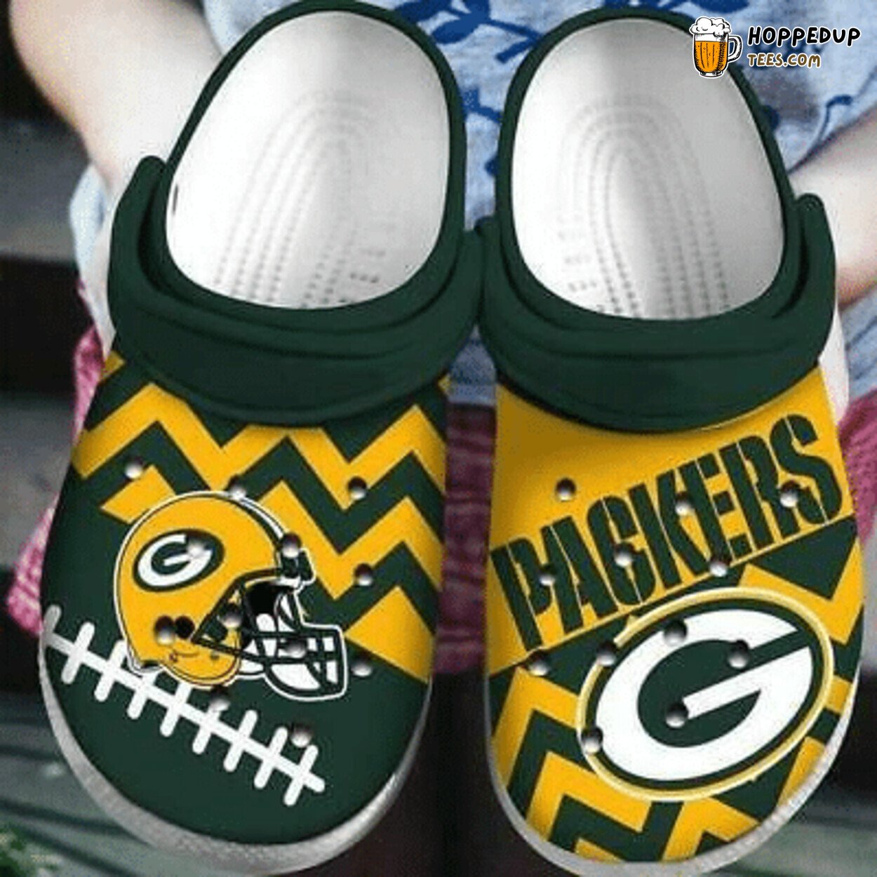 Green Bay Packers Themed Clog Shoes Unique Football Fans Comfortable Style