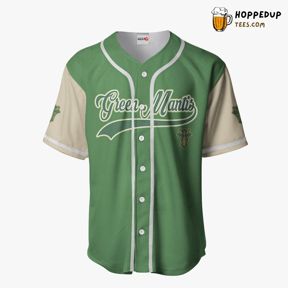 Green Mantis Distinctive Anime Baseball Jersey Shirt Exclusive Design